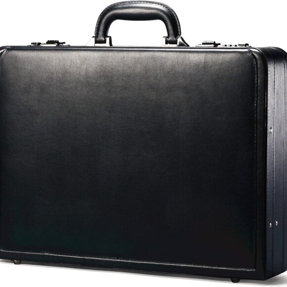 Bonded Leather Attache Black One Size